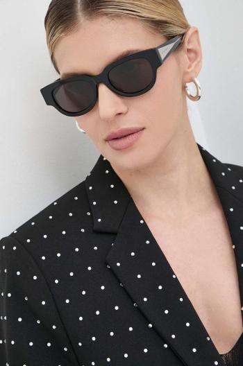 Slnečné okuliare Bottega Veneta dámske, čierna farba, BV1278SA