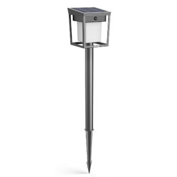 Philips Blaise UltraEfficient Solar LED stĺpik sosenzorom antracitová, 1,5 W, 250/20 lm, 3000 K