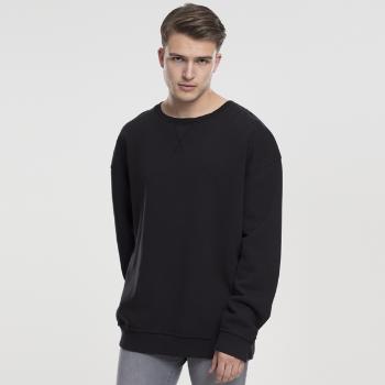 Pánska mikina Urban Classics Oversized Open Edge Crew black - L