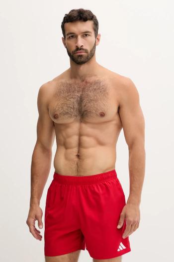 Plavkové šortky adidas Performance Essentials červená farba, JX2669