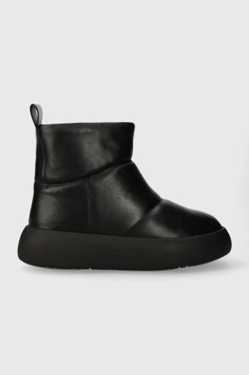 Kožená obuv Vagabond Shoemakers AYLIN dámska, čierna farba, na platforme, zateplené, 5636.101.20