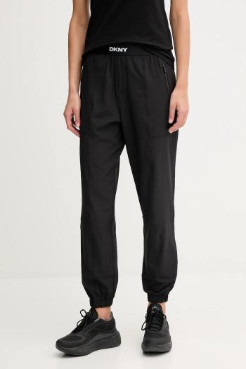 Tepláky Dkny čierna farba, jednofarebné, DP5P3644