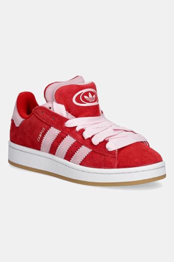 Semišové tenisky adidas Originals Campus 00S Double červená farba, JQ5743