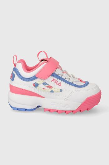 Detské tenisky Fila Disruptor ružová farba