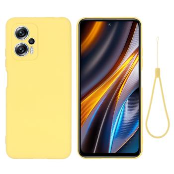 RUBBER Ochranný kryt pre Xiaomi Poco X4 GT žltý