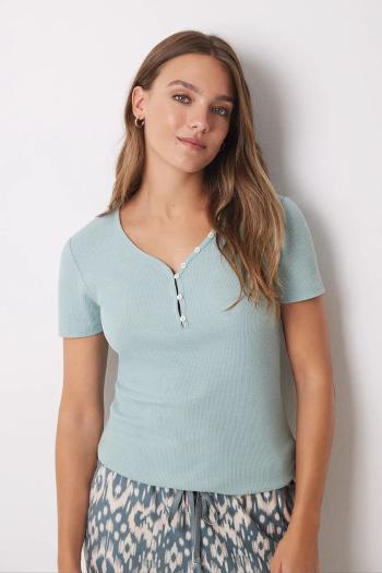 Pyžamové tričko women'secret MIX AND MATCH BRUMMELL zelená farba, 3278413