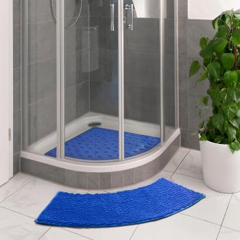 Die moderne Hausfrau Koupelnová předložka SUPER-SOFT, oblouková, modrá