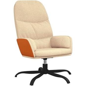 Relaxačné kreslo krémové textil, 341033