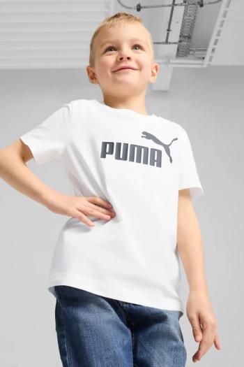 Detské bavlnené tričko Puma ESS No. 1 Logo Tee biela farba, s potlačou, 684930