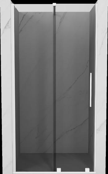 MEXEN/S - Velár posuvné sprchové dvere 120 cm, grafit, biela 871-120-000-41-20