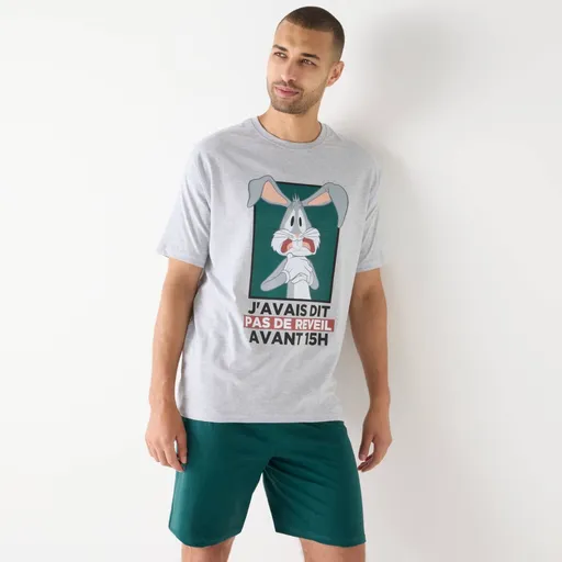 Pyžamo so šortkami a krátkymi rukávmi Bugs Bunny