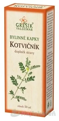 Grešík Bylinné kapky Kotvičník 50 ml