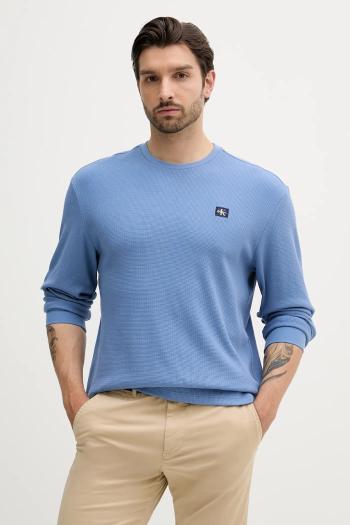 Tričko s dlhým rukávom Calvin Klein Jeans jednofarebné, LV040EM217
