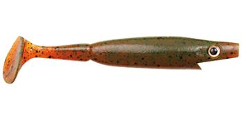 Strike pro gumová nástraha piglet shad motor oil pepper-8,5 cm 4 g