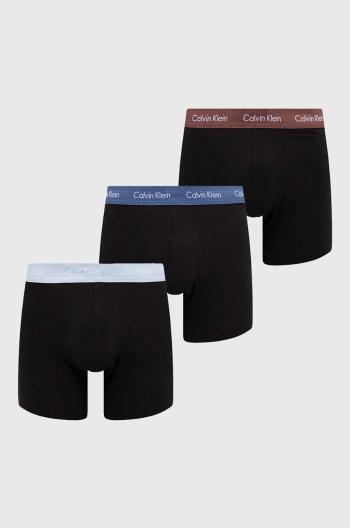 Boxerky Calvin Klein Underwear 3-pak pánske, čierna farba, 000NB1770A