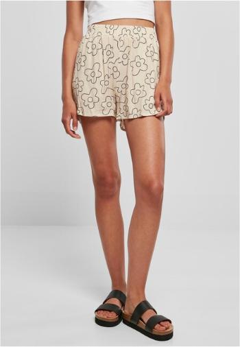 Urban Classics Ladies AOP Viscose Resort Shorts softseagrassflower - XS