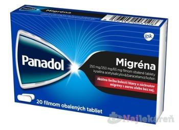 Panadol Migréna na bolesť hlavy a migrény 20 tabliet