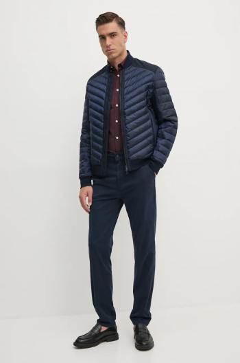 Nohavice Boss Orange pánske, hnedá farba, strih chinos, 50510917