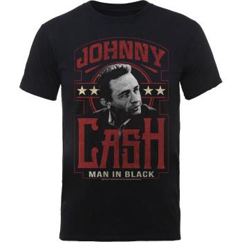 Johnny Cash tričko Man In Black Čierna M