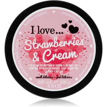 I love... Strawberries & Cream telové maslo 200 ml