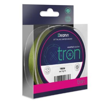 Delphin splietaná šnúra tron zelená-priemer 0,05 mm / nosnosť 2,25 kg / návin 300 m