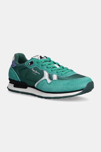 Tenisky Pepe Jeans PLS40018 zelená farba, BRIT SERIE W