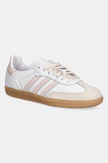 Kožená obuv adidas Originals Samba OG biela farba, JS1351