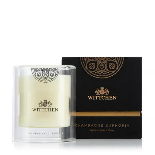 Malá sviečka s bavlneným knotom Champagne Euphoria 1-HC-104-TC