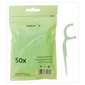 SPOKAR Dentálne špáradlá s niťou 50 kusov