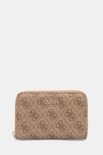 Peňaženka Guess BRENTON dámska, hnedá farba, SWLG96 48140