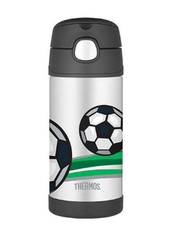 Thermos FUNtainer Detská termoska so slamkou - futbal 355 ml