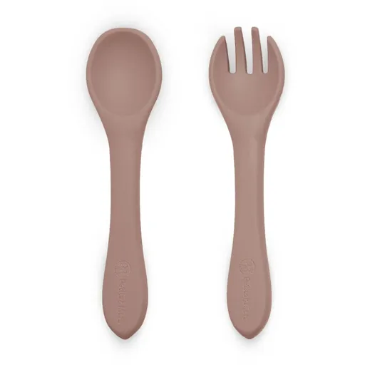 Petite&Mars Take&Match Silicone Cutlery príbor Velvet Latte 6m+ 2 ks