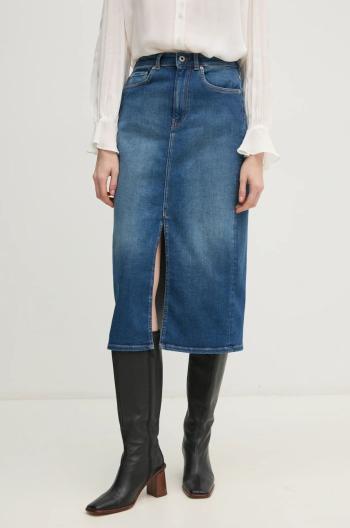 Rifľová sukňa Pepe Jeans MIDI SKIRT HW midi, puzdrová, PL901186IA0