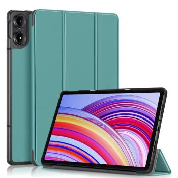 LEATHER Zaklápací kryt pre Xiaomi Redmi Pad Pro / Pad Pro 5G zelený