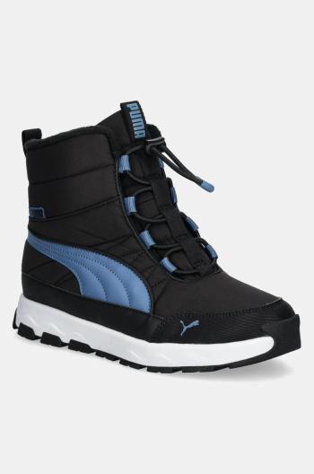Detské zimné topánky Puma Evolve Boot Jr čierna farba