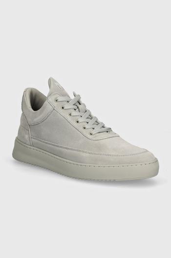 Semišové tenisky Filling Pieces Low Top Suede All Grey šedá farba, 10122791783