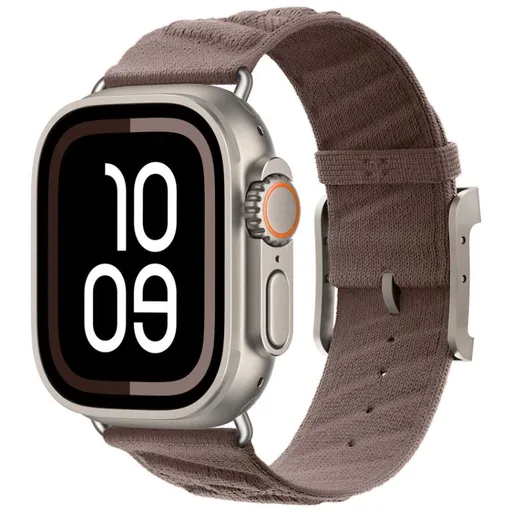TWILL BAND Nylonový remienok pre Apple Watch 44 / 45 / 46 / 49mm hnedý