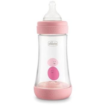 Chicco Perfect 5 silikón, 240 ml dievča (8058664122028)