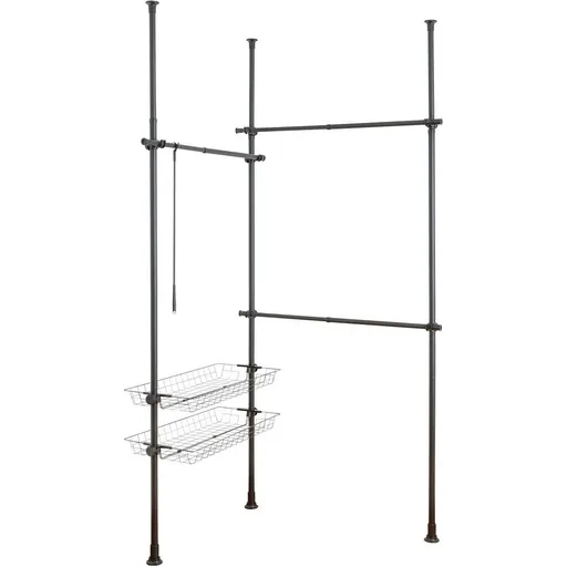 Teleskopické vešiaky Wenko Hercules Duo, čierne