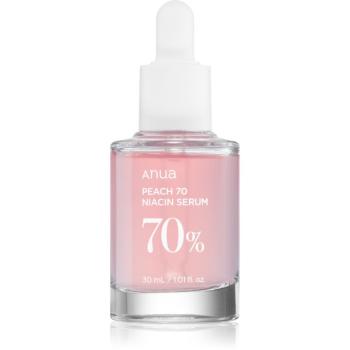 Anua Peach 70% Niacin Serum rozjasňujúce hydratačné sérum na rozšírené póry a vrásky 30 ml