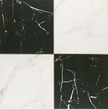 Dlažba Realonda Chess marquina 44x44 cm mat CHESSMA