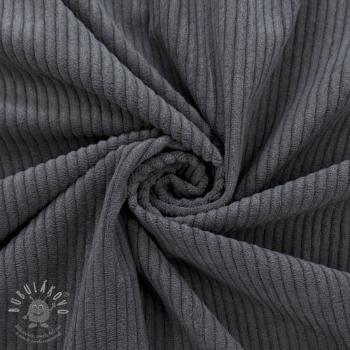 Kordbársony 6W COTTON TOUCH dark grey