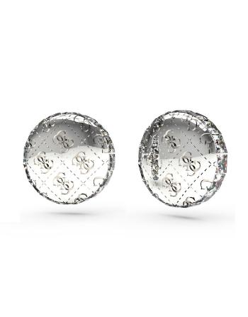 Guess Luxusné oceľové náušnice 4G Rising JUBE04265JWRHT/U