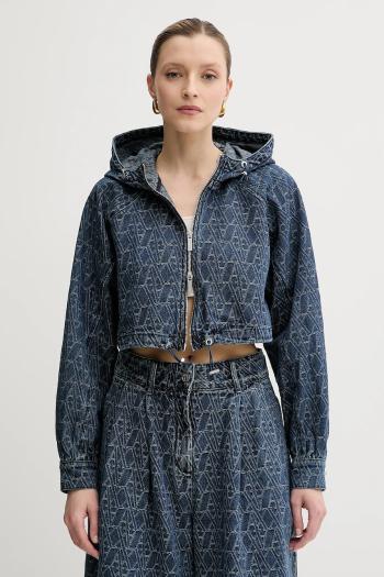 Rifľová bunda Armani Exchange tmavomodrá farba, prechodná, XW001185 AF12844