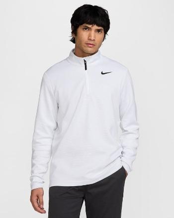 Nike Dri-Fit Victory Therma Flex 1/2 Zip Mens Top White/Pure Platinum/Black L Mikina