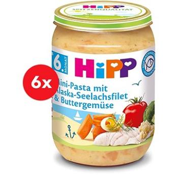 HiPP Mini cestoviny s aljašskou treskou v maslovej zelenine 6× 190 g (4062300261570)