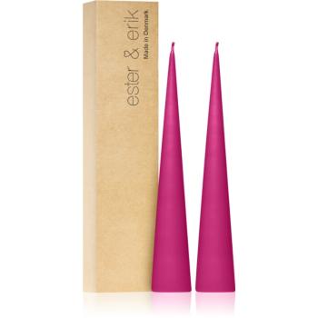 ester & erik cone candles clear pink (no. 41) dekoratívna sviečka 2x25 cm
