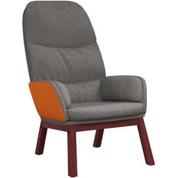 Relaxačné kreslo svetlo sivé textil, 341060