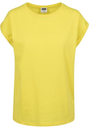 Urban Classics Ladies Extended Shoulder Tee brightyellow - 3XL