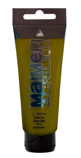 MAIMERI ACRILICO - Akrylové farby 333 - green gold, 0,075 L